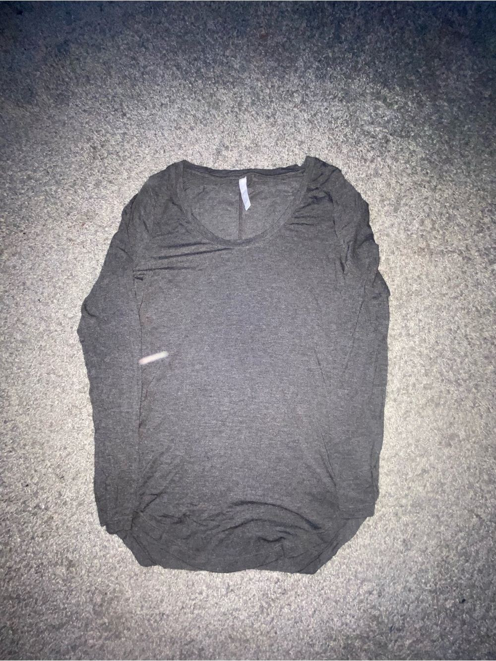 Athleta Black Scoop Neck Long Sleeve Top